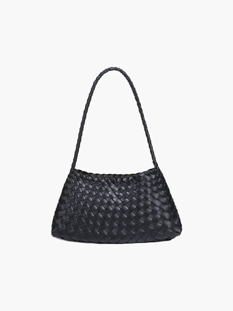 Women's Small Woven Crescent Handbag – product view 1