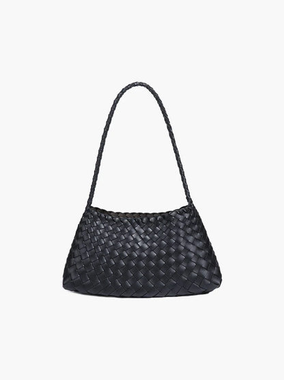 Women's Small Woven Crescent Handbag – product view 1
