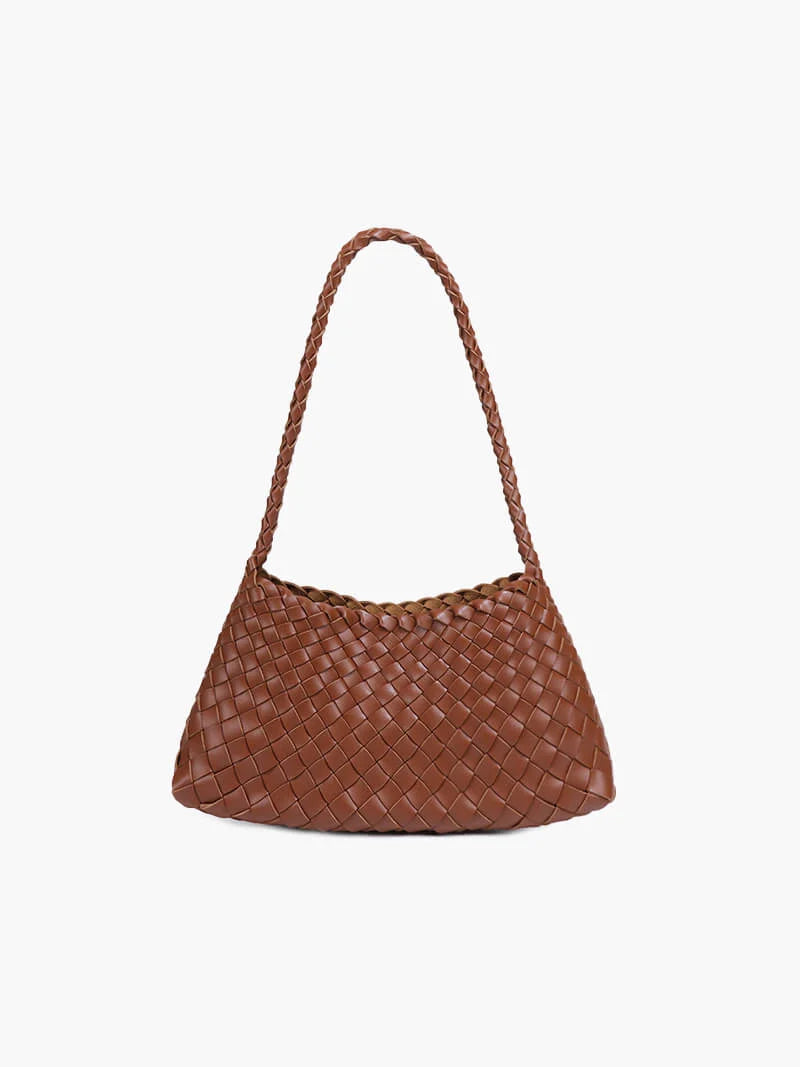 Women's Small Woven Crescent Handbag – product view 2