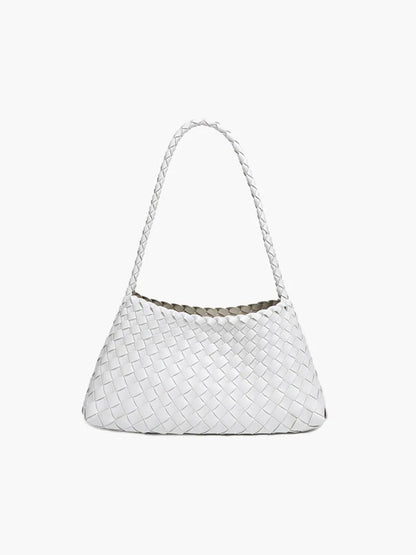 Women's Small Woven Crescent Handbag – product view 9