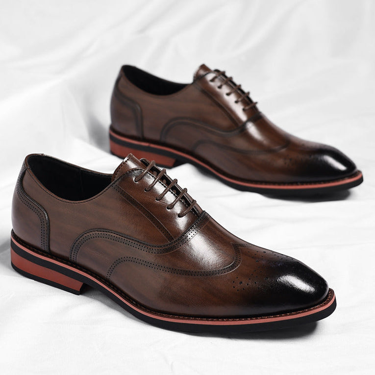 Men's Italian Leather Dress Shoes – detail view | Hensley London