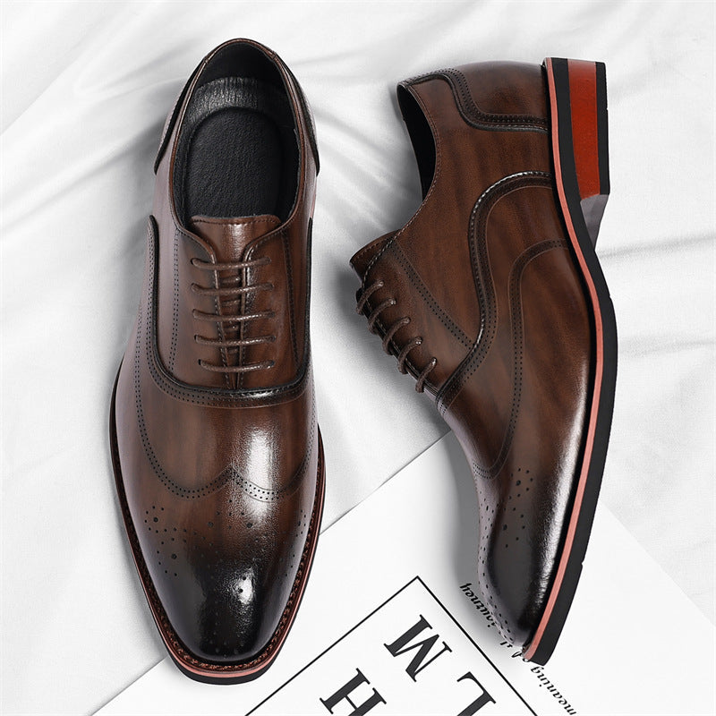 Men's Italian Leather Dress Shoes – detail view | Hensley London