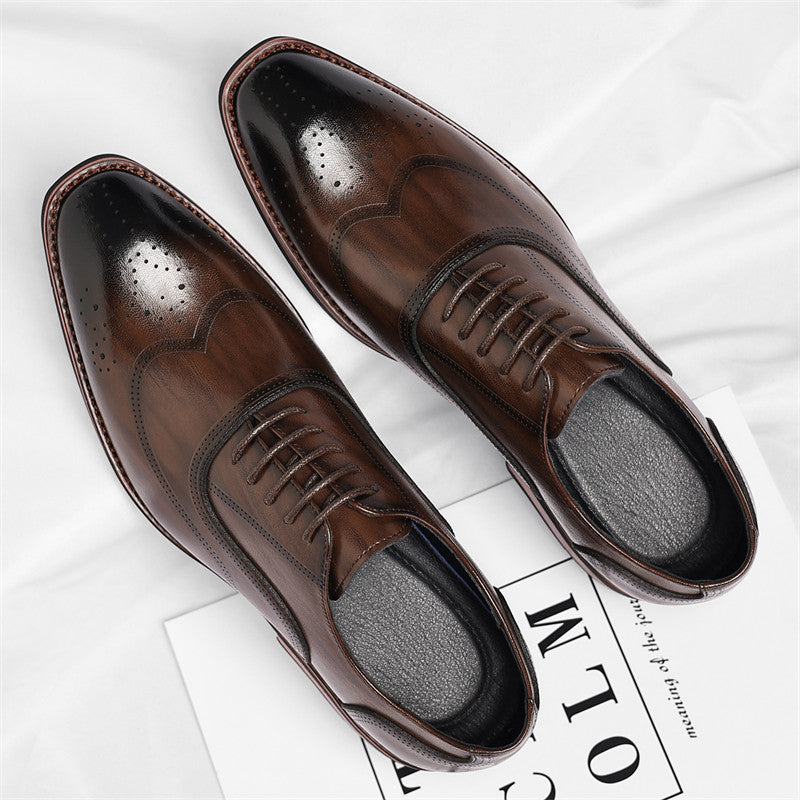 Men's Italian Leather Dress Shoes – detail view | Hensley London
