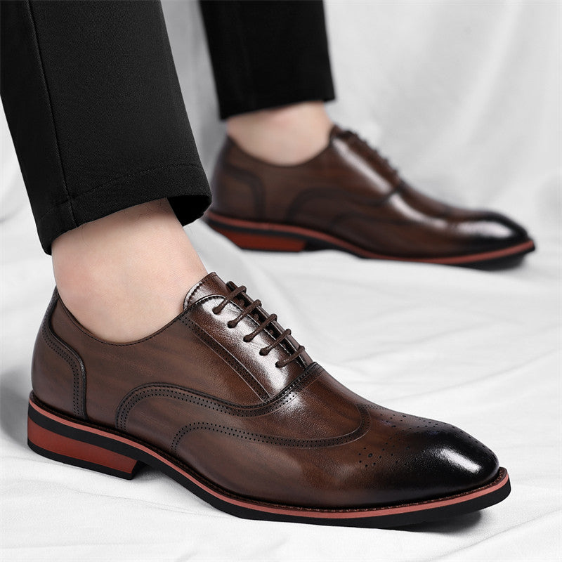 Men's Italian Leather Dress Shoes – detail view | Hensley London