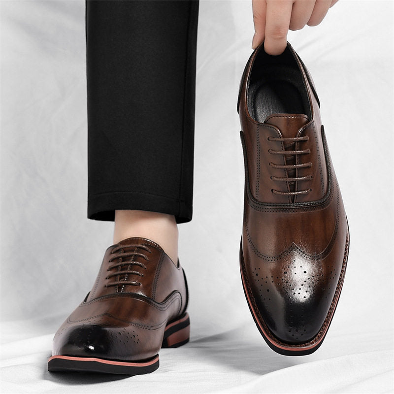 Men's Italian Leather Dress Shoes – detail view | Hensley London