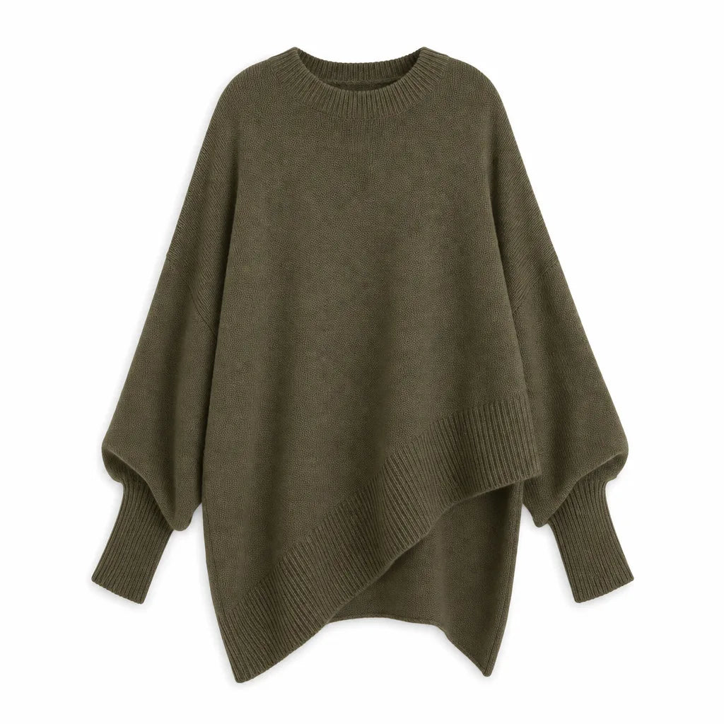 Women's Oversized Crew Neck Sweater – product view 1 | Hensley London