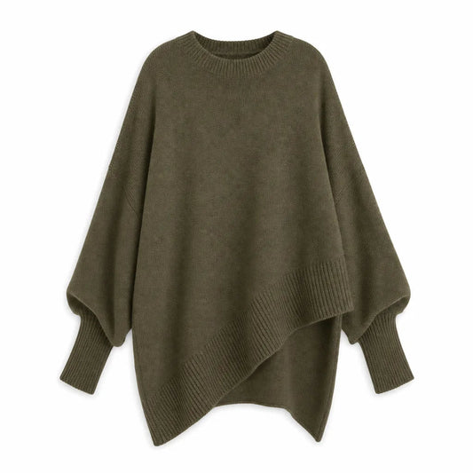 Women's Oversized Crew Neck Sweater – product view 1 | Hensley London