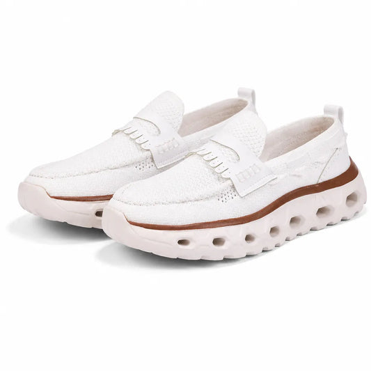 Men's Faux Leather Handcrafted-Style Loafers
