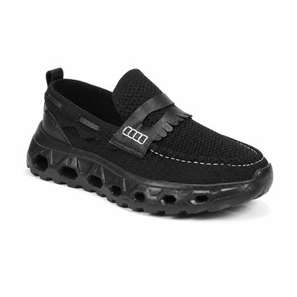 Men's Faux Leather Handcrafted-Style Loafers