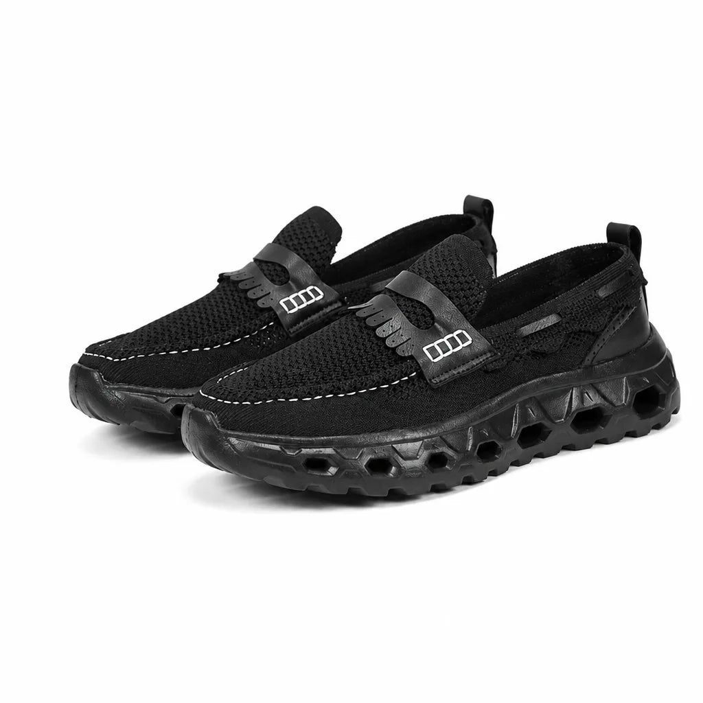 Men's Faux Leather Handcrafted-Style Loafers