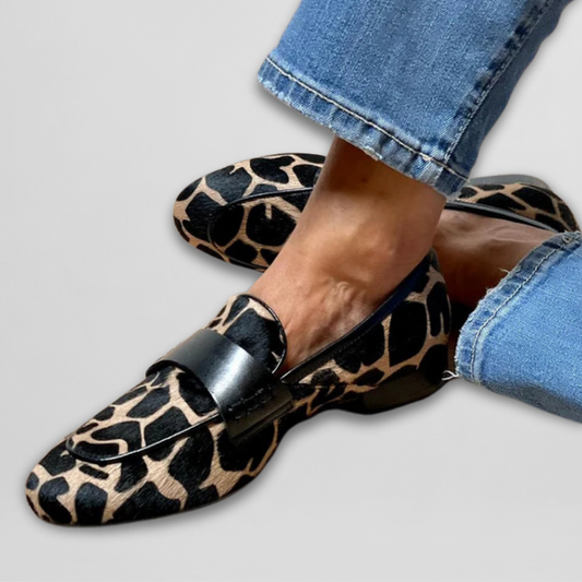 Mary | Leopard Animal-Print Loafer 0