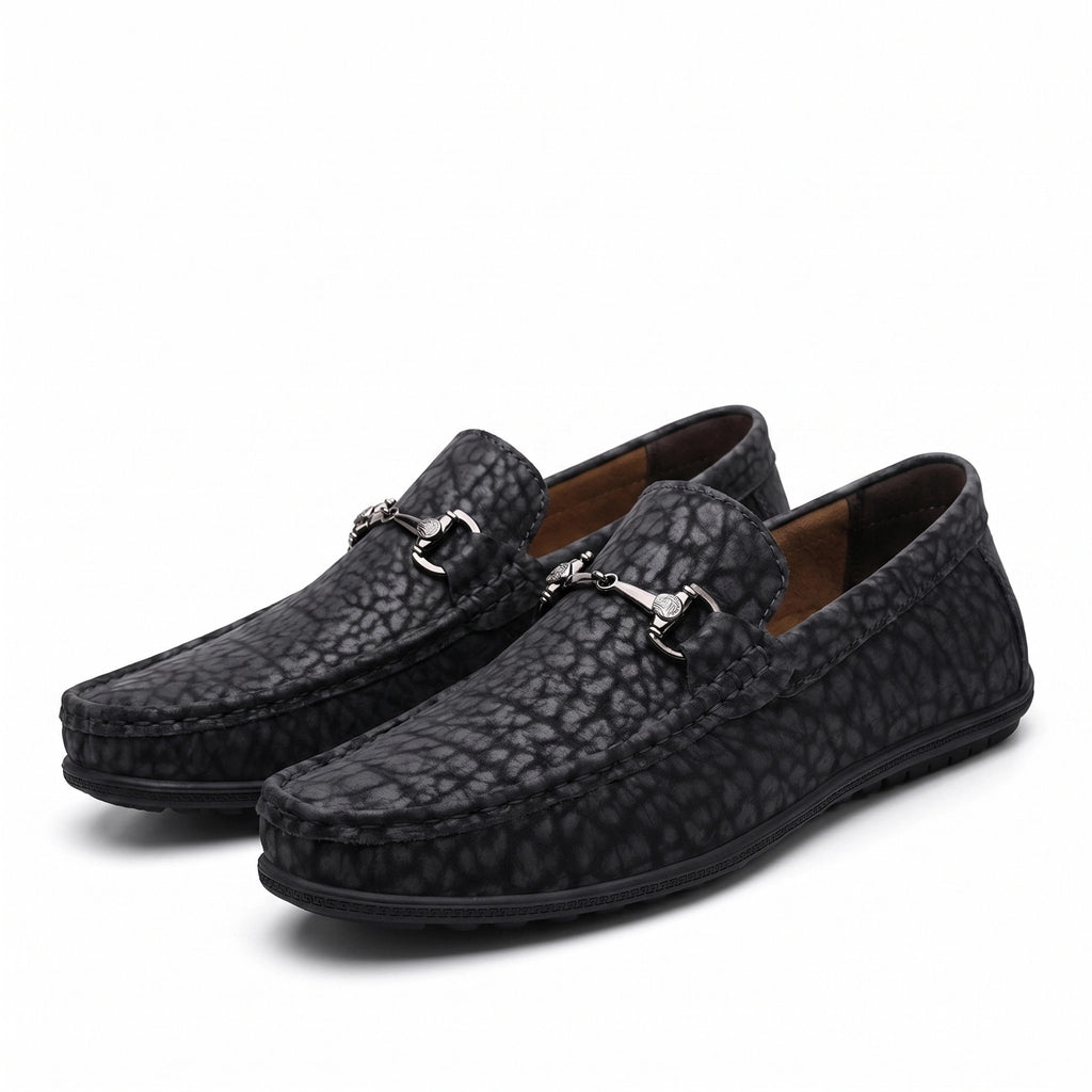 Men's Leather Horsebit Loafers – product view | Hensley London
