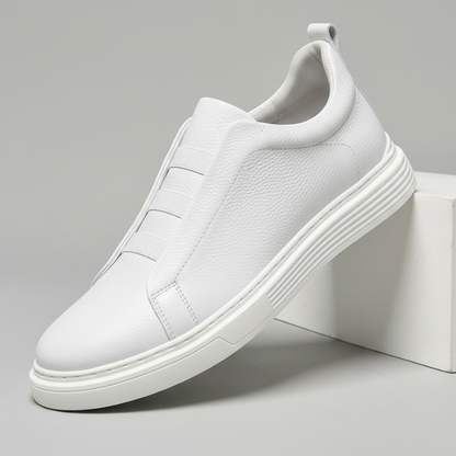 Men's Genuine Italian Leather Sneakers – product view | Hensley London