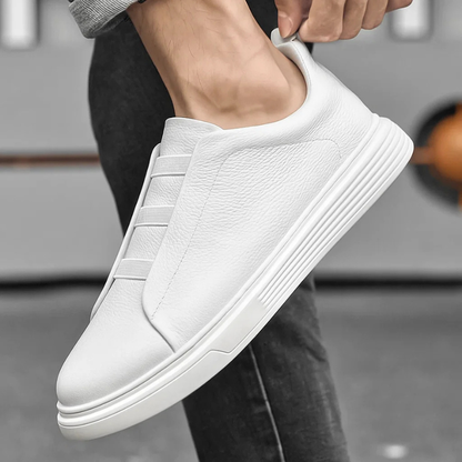 Men's Genuine Italian Leather Sneakers – product view | Hensley London