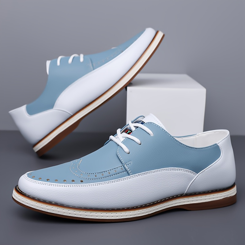 Men's Two-Tone Leather Brogue Derby Shoes – sole detail | Hensley London
