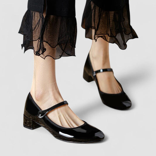 Women's Mary Jane Shoes Black Orthopaedic Synthetic