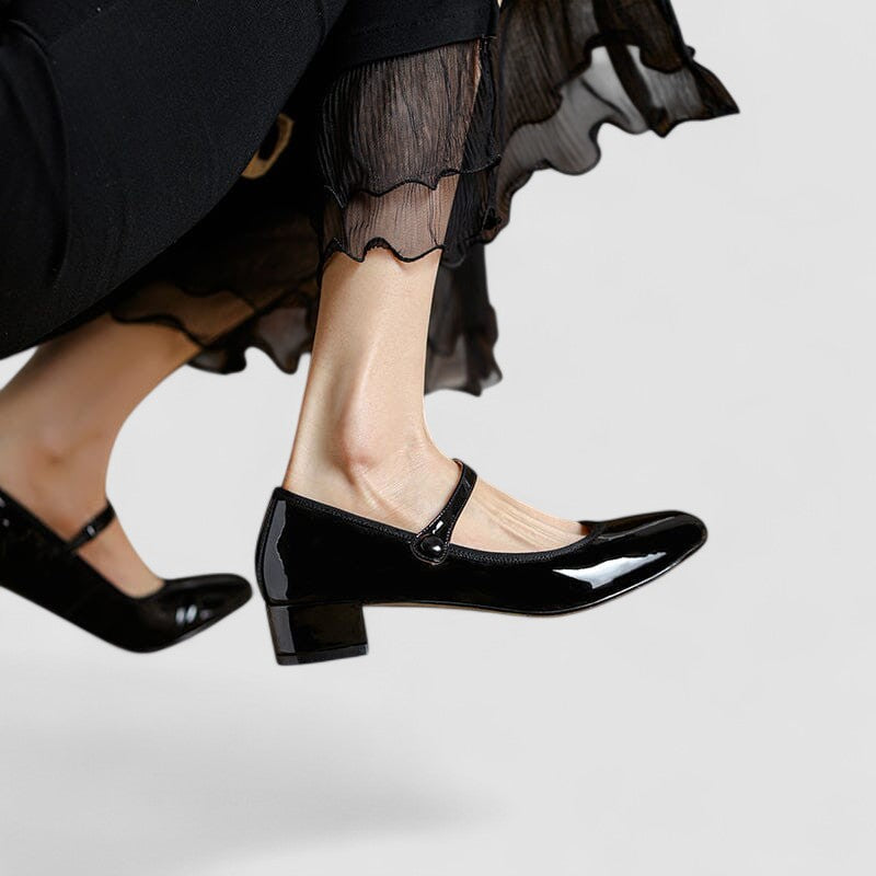 Women's Mary Jane Shoes Black Orthopaedic Synthetic - 3