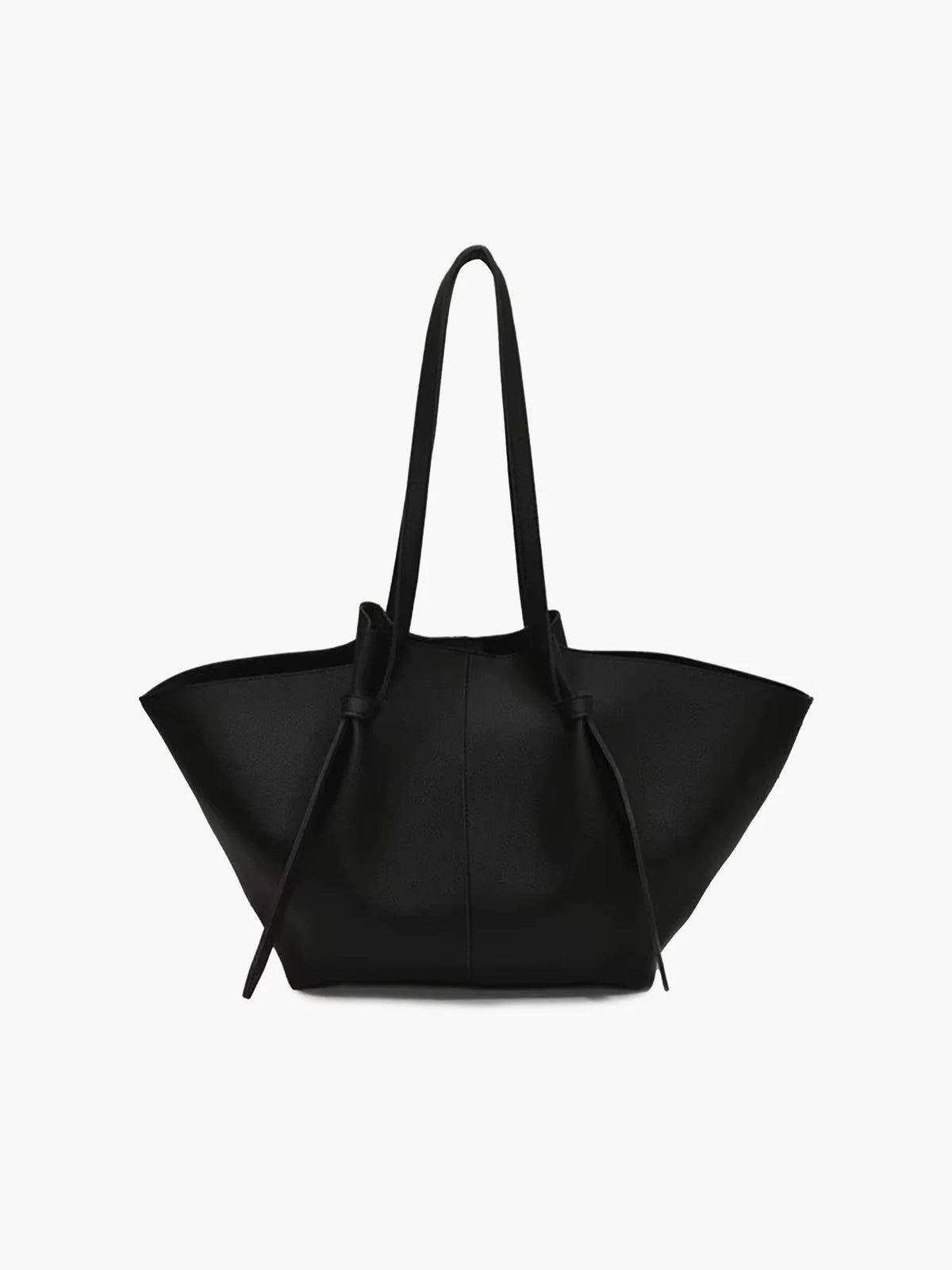 Women's Structured Faux Leather Shopper Tote Bag – Product view | Hensley London