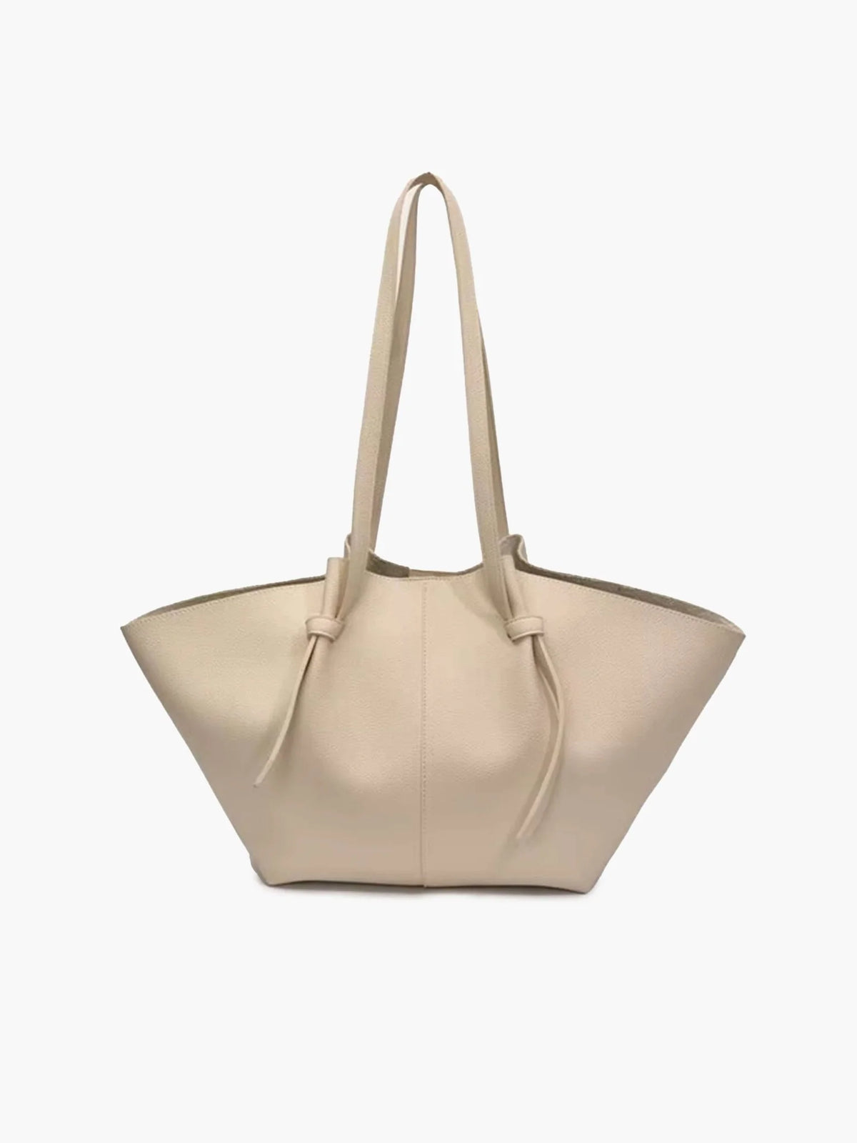 Women's Structured Faux Leather Shopper Tote Bag – Product view | Hensley London