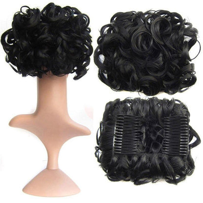 Messy Curly Bun Extensions with Soft Comb Clips – Instant Volume for All Hair Types 16
