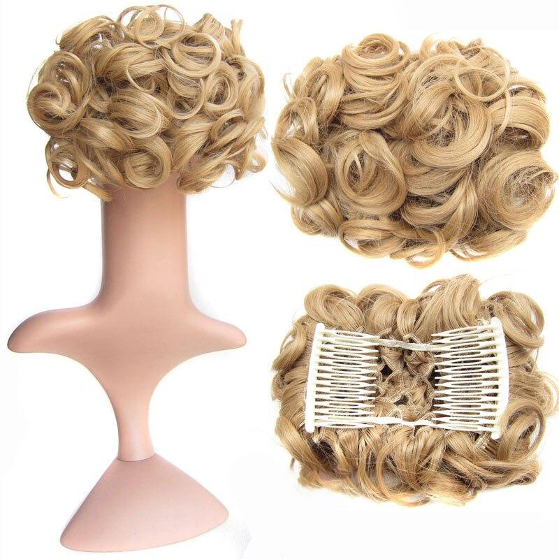 Messy Curly Bun Extensions with Soft Comb Clips – Instant Volume for All Hair Types 28