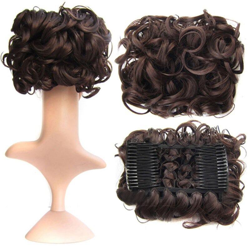 Messy Curly Bun Extensions with Soft Comb Clips – Instant Volume for All Hair Types 35