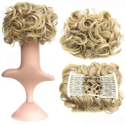 Messy Curly Bun Extensions with Soft Comb Clips – Instant Volume for All Hair Types 9