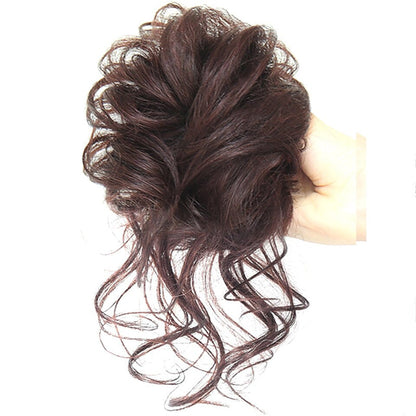 Messy Curly Hair Bun Extensions – Effortless Scrunchie Hair Accessory for Quick Styling, Soft High-Temperature Fiber 0