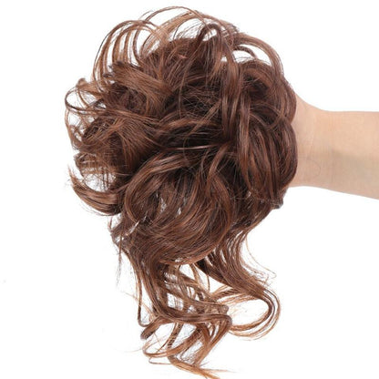 Messy Curly Hair Bun Extensions – Effortless Scrunchie Hair Accessory for Quick Styling, Soft High-Temperature Fiber 17