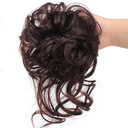 Messy Curly Hair Bun Extensions – Effortless Scrunchie Hair Accessory for Quick Styling, Soft High-Temperature Fiber 28