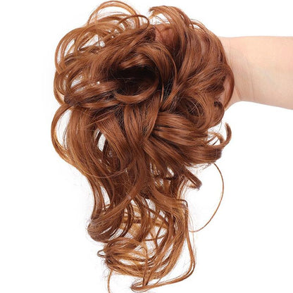 Messy Curly Hair Bun Extensions – Effortless Scrunchie Hair Accessory for Quick Styling, Soft High-Temperature Fiber 29