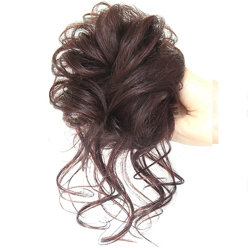 Messy Curly Hair Bun Scrunchie Extensions – Lightweight, Voluminous Hair Accessory 0