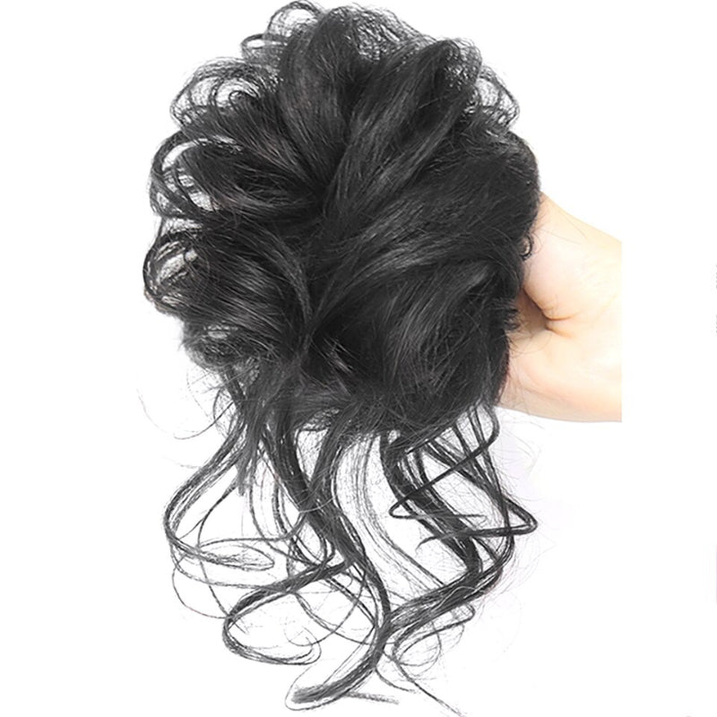 Messy Curly Hair Bun Scrunchie Extensions – Lightweight, Voluminous Hair Accessory 10