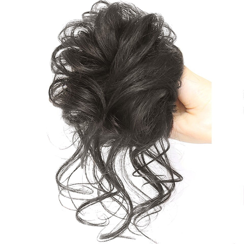 Messy Curly Hair Bun Scrunchie Extensions – Lightweight, Voluminous Hair Accessory 12