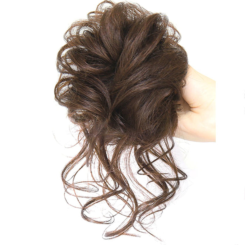 Messy Curly Hair Bun Scrunchie Extensions – Lightweight, Voluminous Hair Accessory 25