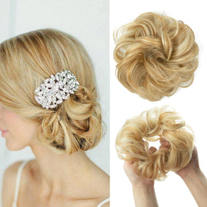 Messy Curly Hair Bun Scrunchy Extension – Lightweight High-Temperature Fiber Hair Accessory