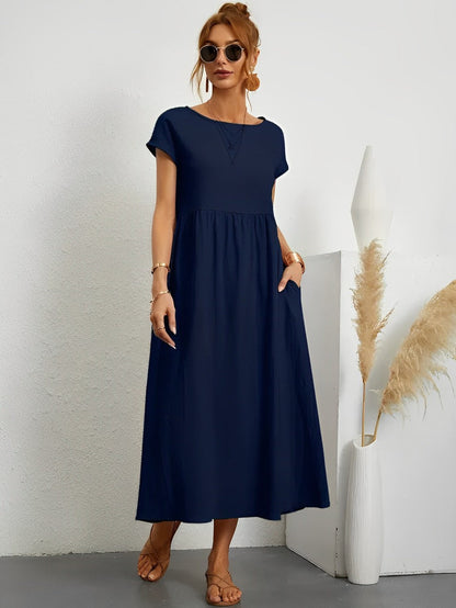 Variant image for Women's Summer Dress Beige Lightweight Cotton-30