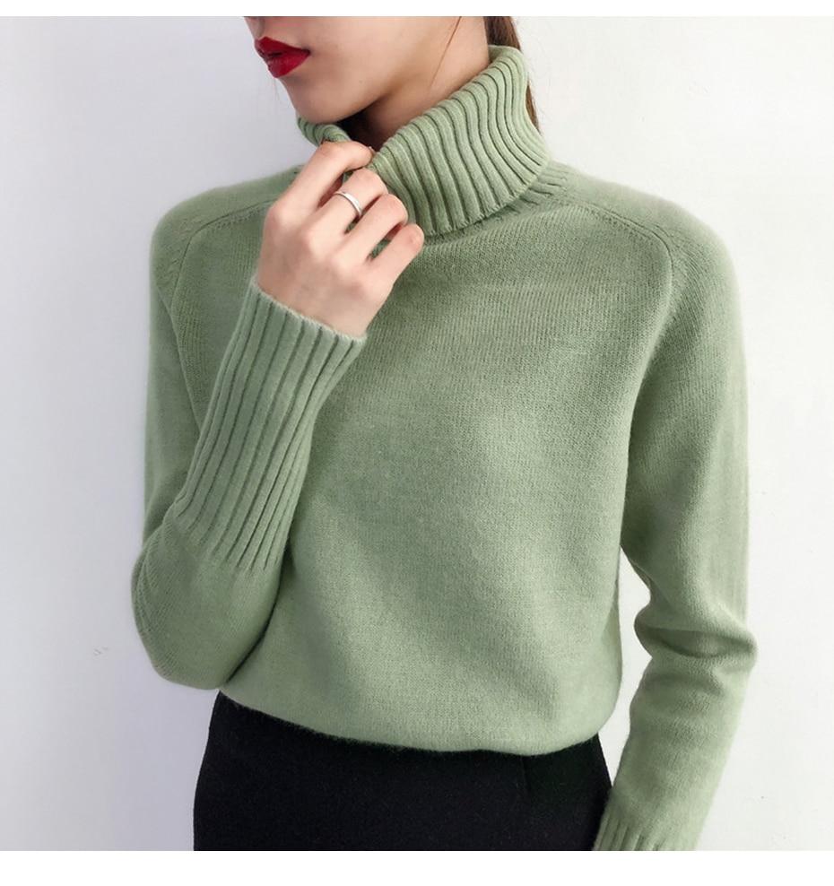 Mika - Winter Pullover Turtleneck Sweater 1