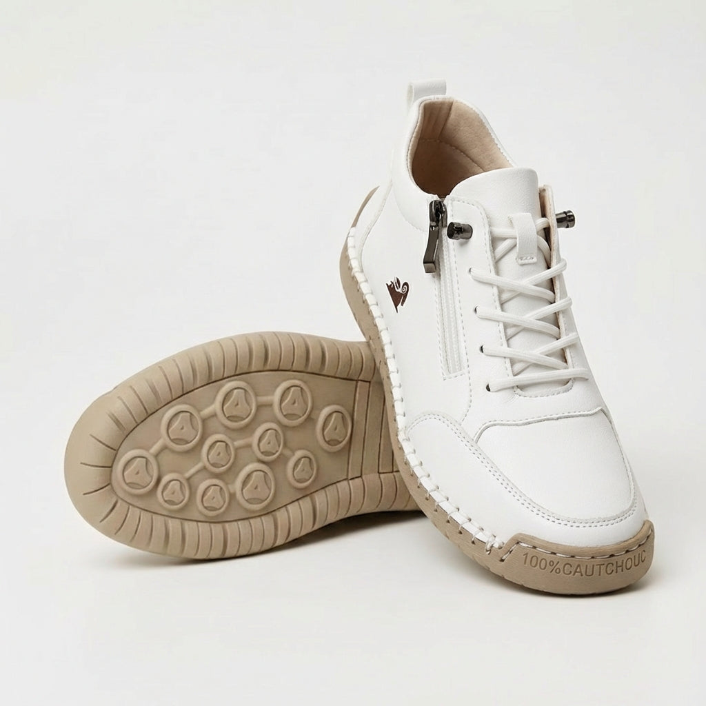 Women's Orthopedic Zip Sneakers – front view | Hensley London