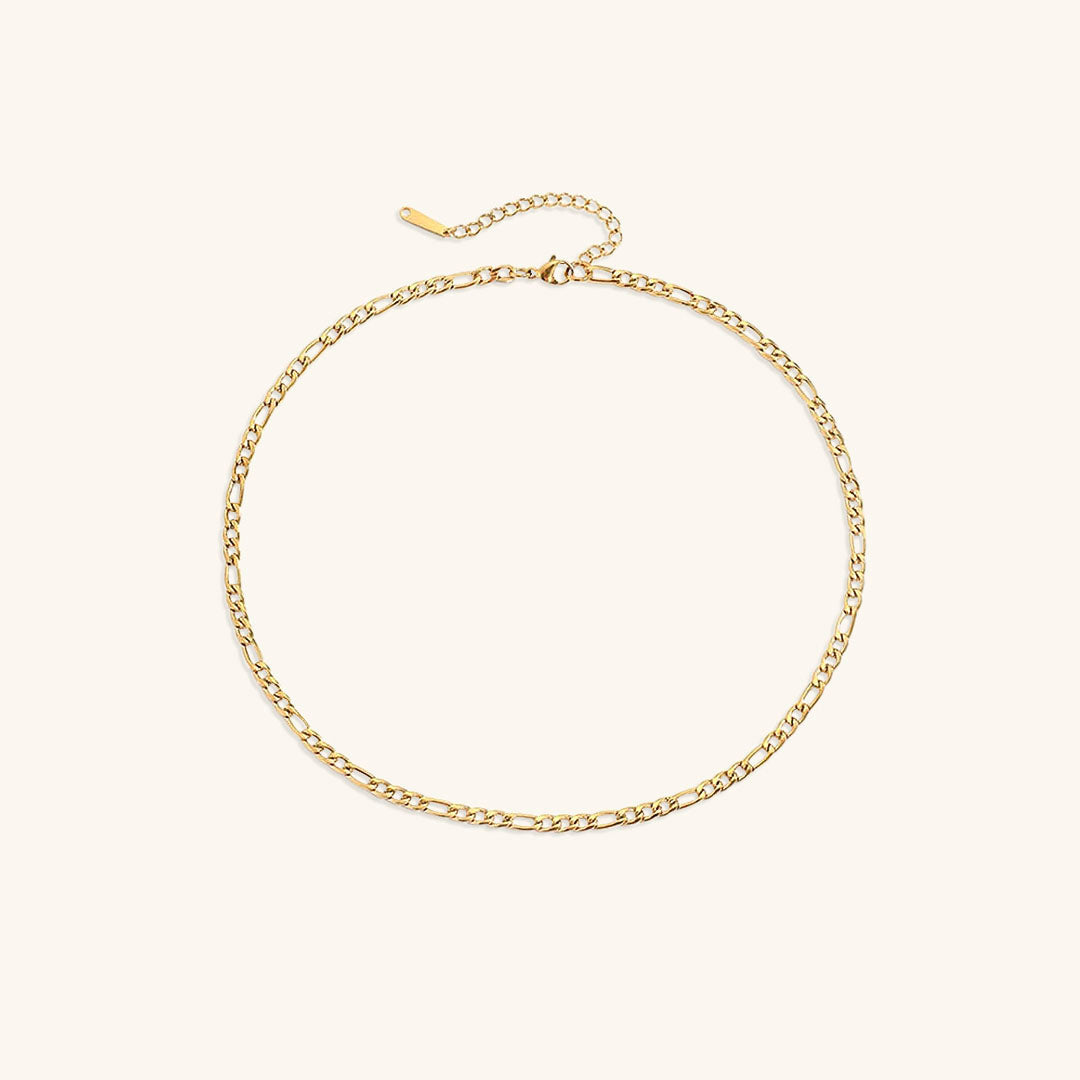 Modern Gold Chain Necklace with Adjustable Lengths – Hypoallergenic Stainless Steel-Plated 14k Gold 0