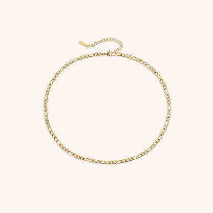 Modern Gold Chain Necklace with Adjustable Lengths – Hypoallergenic Stainless Steel-Plated 14k Gold 0