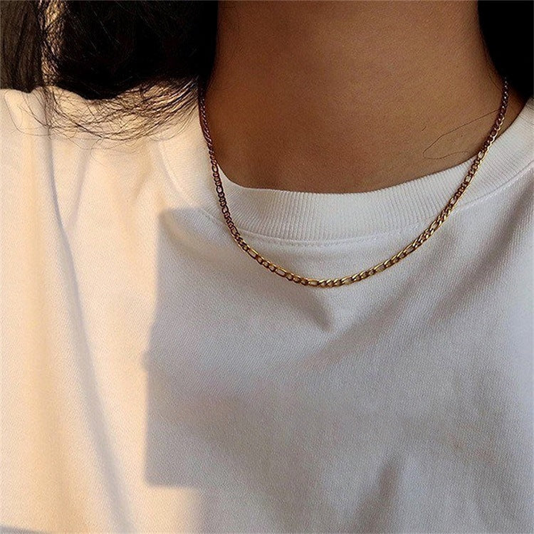Modern Gold Chain Necklace with Adjustable Lengths – Hypoallergenic Stainless Steel-Plated 14k Gold 5