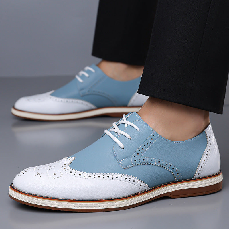 Men's Leather Wingtip Brogue Shoes – wingtip detail | Hensley London