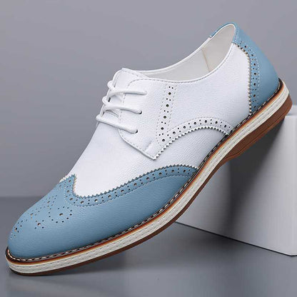 Men's Leather Wingtip Brogue Shoes – sole detail | Hensley London