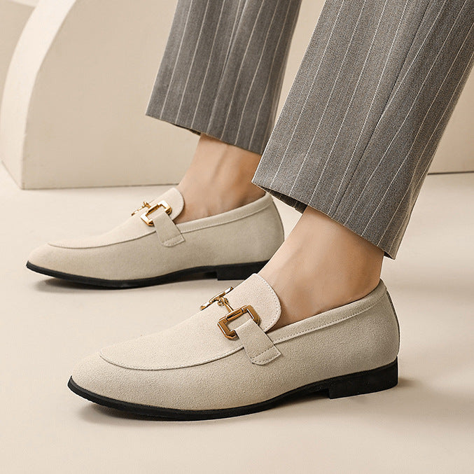 Men's Premium Suede Bit Loafers – metal bit detail | Hensley London