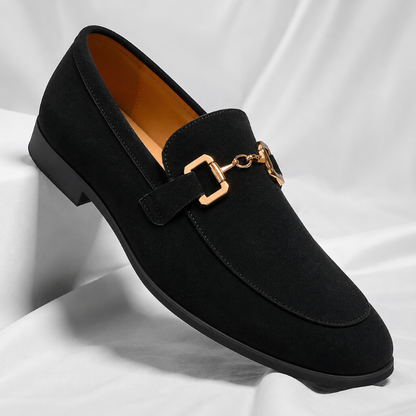 Men's Premium Suede Bit Loafers – top view | Hensley London