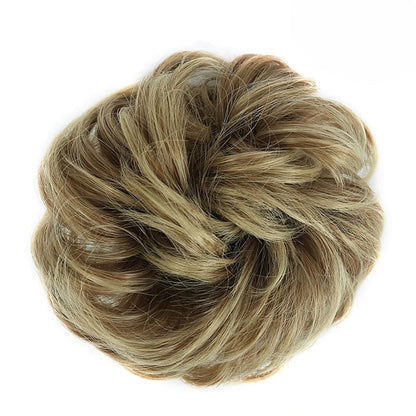 Natural Look Synthetic Messy Hair Bun Scrunchie Extension – Effortless Curly Hair Accessory 10