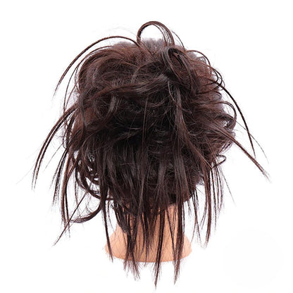 Natural Look Synthetic Messy Hair Bun Scrunchie Extension – Effortless Curly Hair Accessory 15
