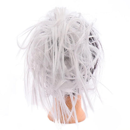 Natural Look Synthetic Messy Hair Bun Scrunchie Extension – Effortless Curly Hair Accessory 22