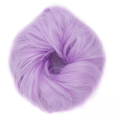 Natural Look Synthetic Messy Hair Bun Scrunchie Extension – Effortless Curly Hair Accessory 37